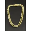 Chain Zirkon Taşlı Lüks Çelik Kolye