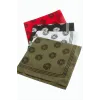 Çiçek Desenli Keten Bandana 50*50