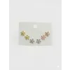 Çiçek Detaylı Altılı Küpe - Kp00666