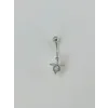 Çiçek Detaylı Göbek Piercing - Pg0032