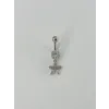 Çiçek Detaylı Göbek Piercing - Pg0045