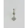Çiçek Detaylı Göbek Piercing - Pg0099