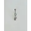 Çiçek Detaylı Göbek Piercing - Pg0110