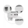Çift Dispenserli Diş Macunu Sıkacağı 6 Fırçalık Bardaklı Banyo Organizer