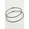 Çizgili Metal Halka Küpe 8-9-10 cm