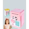 Çocuklar İçin Pembe Atm Görünümlü Elektronik Kumbara