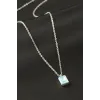 Dikdörtgen Cam Kolye