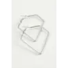 Dörtgen Halka Küpe 4,5 cm