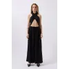 Düşük Bel Oversize Keten Pantolon
