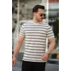 Erkek çizgili Kısa Kollu T-shirt