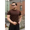 Erkek Fitilli Bisiklet Yaka Triko Tişört