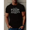 Erkek Jehova Baskılı Süprem T-shirt