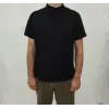 Erkek Kısa Kollu Hakim Yaka önü Düğmeli Viskon Bluz