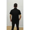 Erkek Kısa Kollu Hakim Yaka önü Düğmeli Viskon Bluz