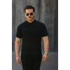 Erkek Kısa Kollu Hakim Yaka önü Düğmeli Viskon Bluz