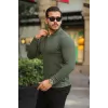 Erkek Pirinç Desenli Uzun Kollu Yakalı Triko