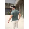 Erkek Polo Yaka Fermuar Detaylı Tişört