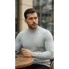 Erkek Yarım Balıkçı Yaka Pamuklu Triko
