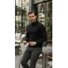 Erkek Yarım Balıkçı Yaka Pamuklu Triko