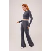 Fitilli Bluz Ve Pantolon Antrasit İkili Takım