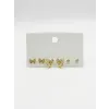 Fiyonk Detaylı Altılı Küpe - Kp00598