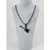 Gitar Figürü Çelik Erkek Kolye - Ekl0109