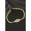Göz Zirkon Taşlı Çocuk Bileklik 16 cm
