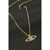 Göz Zirkon Taşlı Kolye