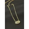Göz Zirkon Taşlı Kolye