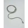 Gri Çelik Çelik Kolye 60 Cm - Ekl0056