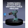 Güçlü Şarjlı Matkap Vidalama Çift Batarya