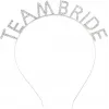 Gümüş Kaplama Kristal Taşlı Team Bride Taç 16x17 Cm