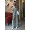 Halter Yaka Yelekli Modal Takım 10144