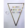 Happy Birthday To You Flama Bayrak Süs