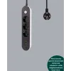 Hızlı Şarj Özellikli 3 Usb Girişli Üçlü Priz