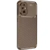 Honor 200 Kılıf Auto Focus Karbon Kapak - Kahverengi