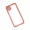 Huawei P40 Lite Kılıf Miami Şeffaf Silikon - Kırmızı