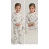 2-3-4-5 Yaş Kalp Baskılı Penye Çocuk Takımı