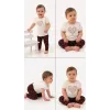 3/12 Ay Çiçek Taytlı Pamuk Bebek Takımı