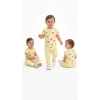 6/18 Ay Baskılı Zıbınlı Penye Bebek Takımı