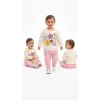 6/24 Ay Çiçek Baskılı Basic Bebek Takımı