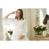 ieg™ Aqua 26355 Otrişli Şifon Pullu Brodeli Sabahlık