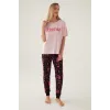 ieg™ Barbie L1704-S Kadın Kısa Kol Pijama Takımı