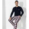 ieg™ Boyraz 0401 Erkek Uzun Kol Pijama Takımı