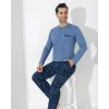 ieg™ Boyraz 0403 Erkek Uzun Kol Pijama Takımı