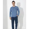 ieg™ Boyraz 0403 Erkek Uzun Kol Pijama Takımı