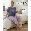 ieg™ Boyraz BPS-01807  Kadın Battal Kısa Kol Kapri Takım