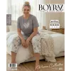 ieg™ Boyraz BPS-01825  Kadın Battal Kısa Kol Kapri Takım