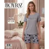 ieg™ Boyraz ML-01927 Kadın Milan Kısa Kol Şortlu Takım