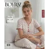 ieg™ Boyraz PT-01871 Kadın Pointella Kısa Kol Pijama Takımı